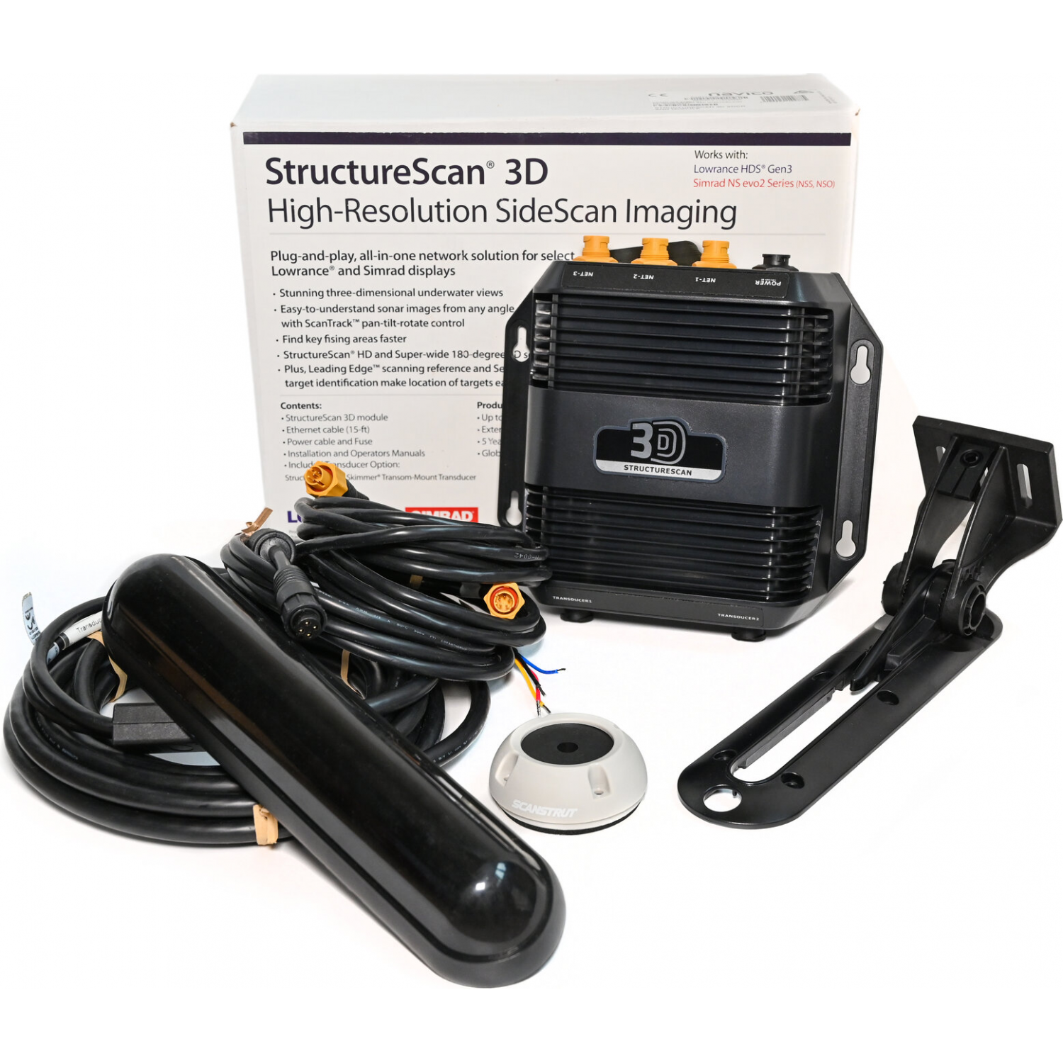 Структурный сканер LOWRANCE StructureScan® 3D W/ XDCR 000-12395-001. Купить  на Официальном Сайте LOWRANCE в России.